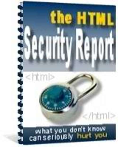 Product picture The HTML Security/security essentials/internet security